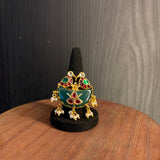 vedit – handcrafted gold-tone 92.5 sterling silver ring by My Motifs