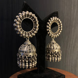 Nikhet – handcrafted 92.5 sterling silver earrings by My Motifs, view 2