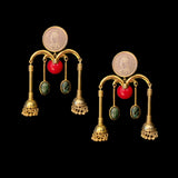 Kathi – handcrafted gold-tone 92.5 sterling silver earrings by My Motifs