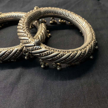 Uthta – handcrafted 92.5 sterling silver anklet by My Motifs, view 2