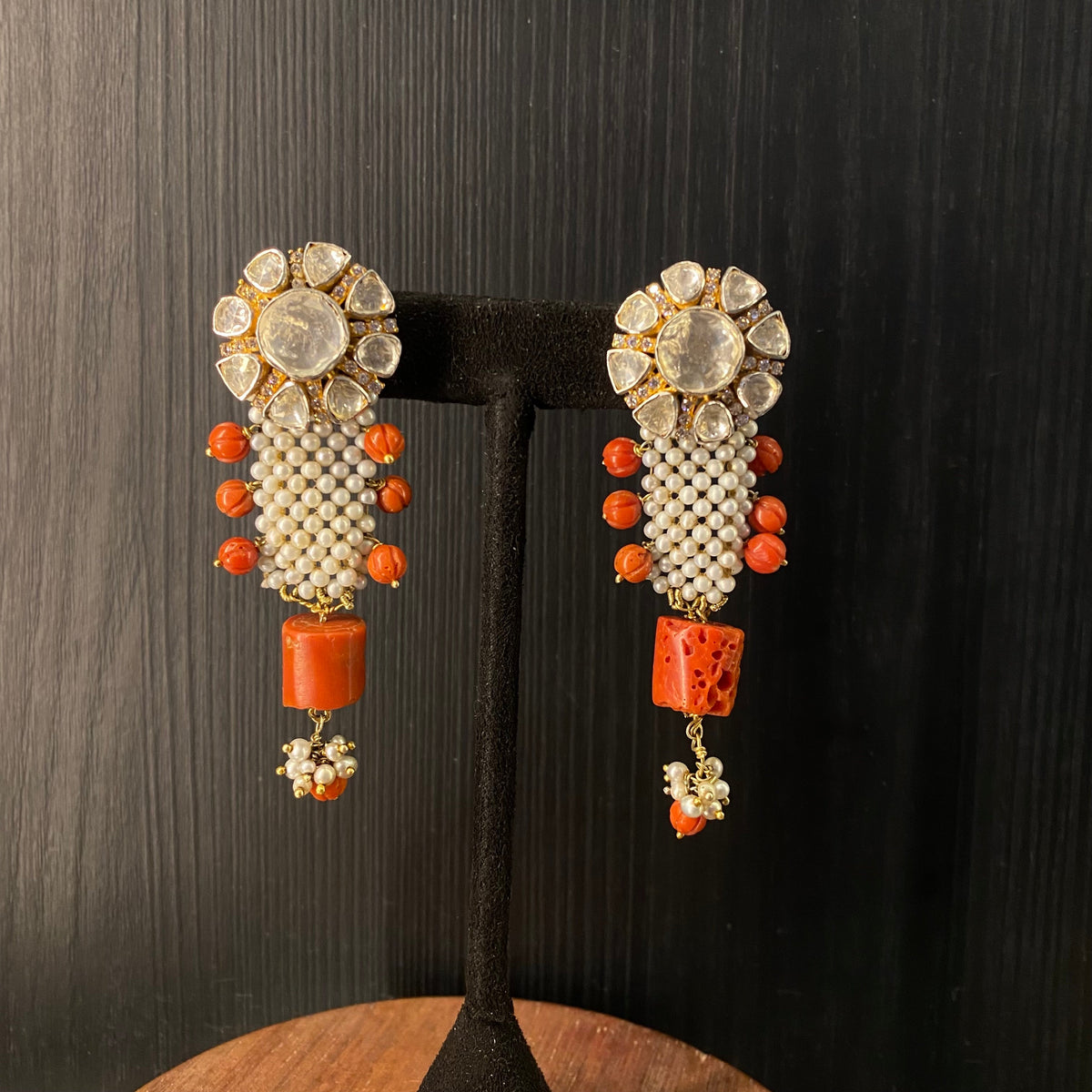 Chira – handcrafted gold-tone 92.5 sterling silver earrings by My Motifs