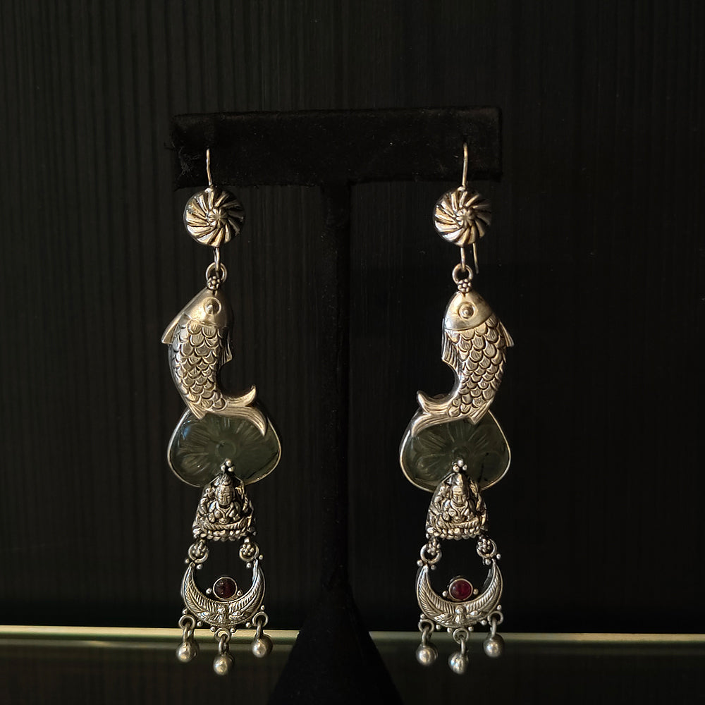 Bharit – handcrafted 92.5 sterling silver earrings by My Motifs