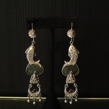 Bharit – handcrafted 92.5 sterling silver earrings by My Motifs