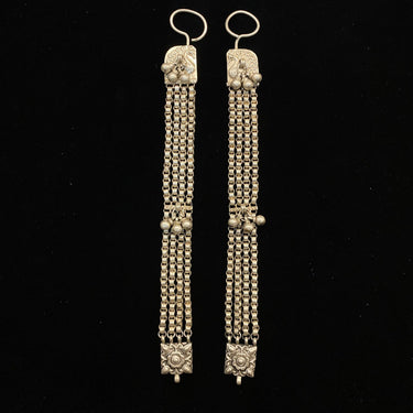 Manak – handcrafted 92.5 sterling silver ear chain by My Motifs