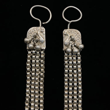 Manak – handcrafted 92.5 sterling silver ear chain by My Motifs, view 3