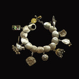 Circular Silver Bracelet With Charms – handcrafted 92.5 sterling silver bracelet by My Motifs