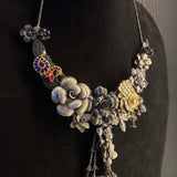 Prsti – handcrafted dual-tone 92.5 sterling silver necklace by My Motifs, view 3
