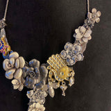 Prsti – handcrafted dual-tone 92.5 sterling silver necklace by My Motifs, view 4