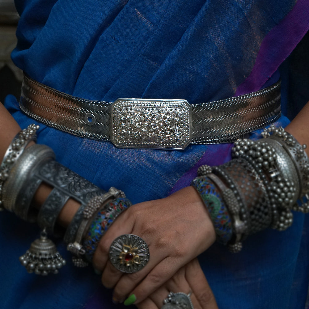 Mita – handcrafted 92.5 sterling silver belt by My Motifs