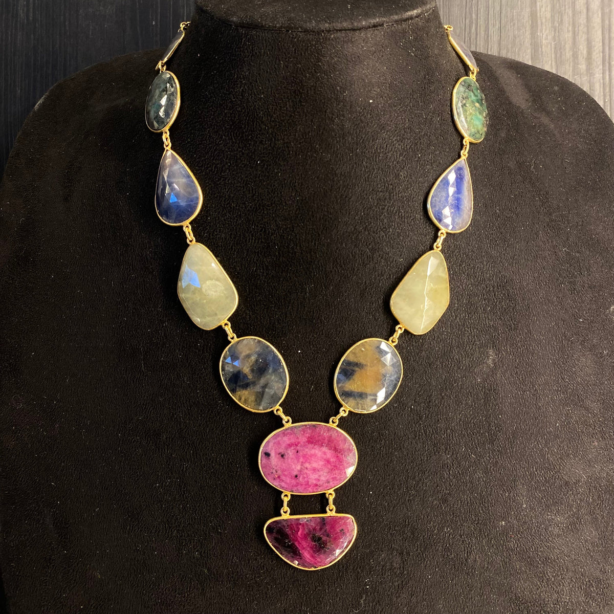 Urgh – handcrafted gold-tone 92.5 sterling silver necklace by My Motifs