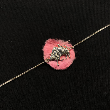 Bull Charm Rakhi – handcrafted 92.5 sterling silver rakhi by My Motifs
