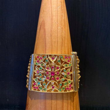 Ditar – handcrafted dual-tone 92.5 sterling silver bracelet by My Motifs