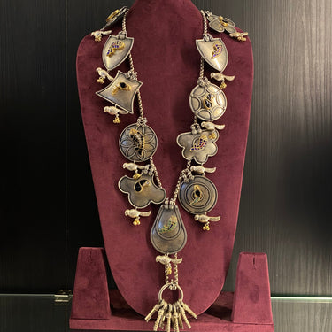 Nirg – handcrafted dual-tone 92.5 sterling silver necklace by My Motifs