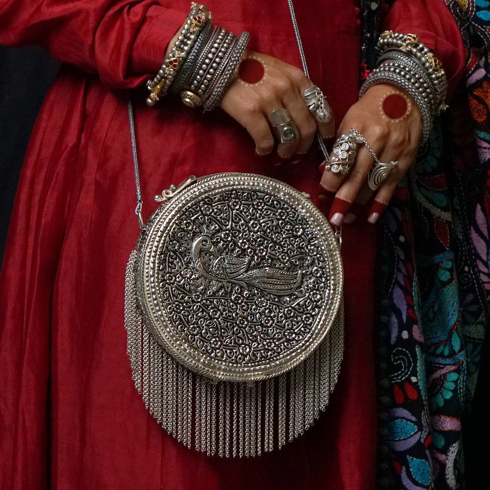 Kraya – handcrafted 92.5 sterling silver purse by My Motifs