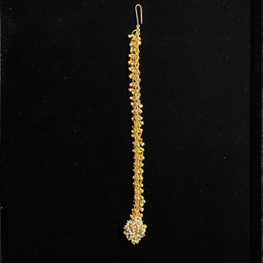 Akuta – handcrafted gold-tone 92.5 sterling silver mang tikka by My Motifs