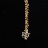 Akuta – handcrafted gold-tone 92.5 sterling silver mang tikka by My Motifs, view 2