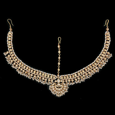 Kundan – handcrafted 92.5 sterling silver mang tikka by My Motifs