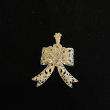 Udhil – handcrafted 92.5 sterling silver brooch by My Motifs