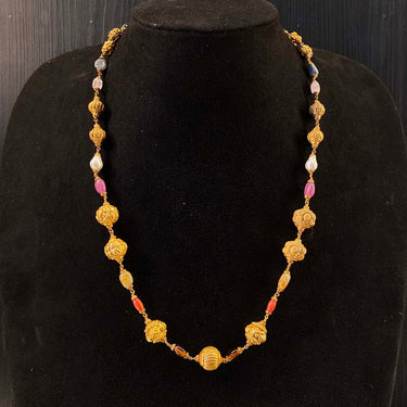 Udraka – handcrafted gold-tone 92.5 sterling silver necklace by My Motifs