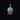 Blue And Orange Contrasting Stone Pendant handcrafted silver pendant with nan