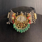 Digji – handcrafted dual-tone 92.5 sterling silver necklace by My Motifs