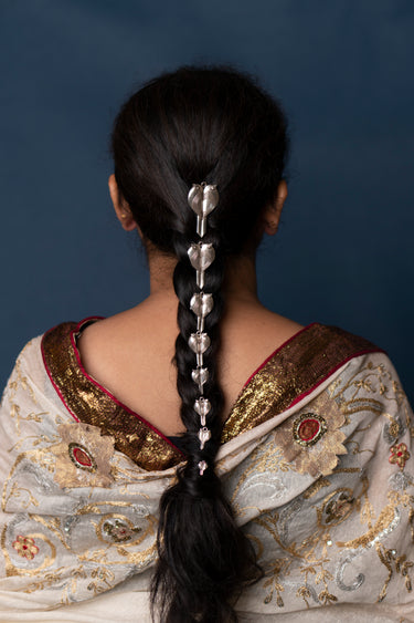 Kruv – handcrafted 92.5 sterling silver hair pin by My Motifs