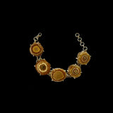 Brown Agate Bracelet – handcrafted 92.5 sterling silver bracelet by My Motifs