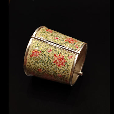 Pastel Enamel Kada – handcrafted 92.5 sterling silver kada by My Motifs