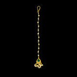 Aakrit – handcrafted gold-tone 92.5 sterling silver mang tikka by My Motifs