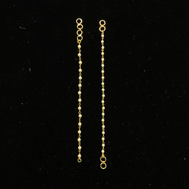 Isana – handcrafted dual-tone 92.5 sterling silver ear chain by My Motifs