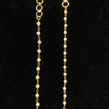 Isana – handcrafted dual-tone 92.5 sterling silver ear chain by My Motifs, view 2