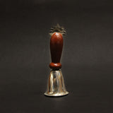 Silver Hand Bell with Wooden Handle – handcrafted 92.5 sterling silver bell by My Motifs