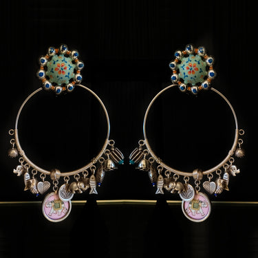Vaidha – handcrafted 92.5 sterling silver earrings by My Motifs