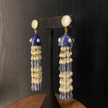 Drikar – handcrafted 92.5 sterling silver earrings by My Motifs, view 2