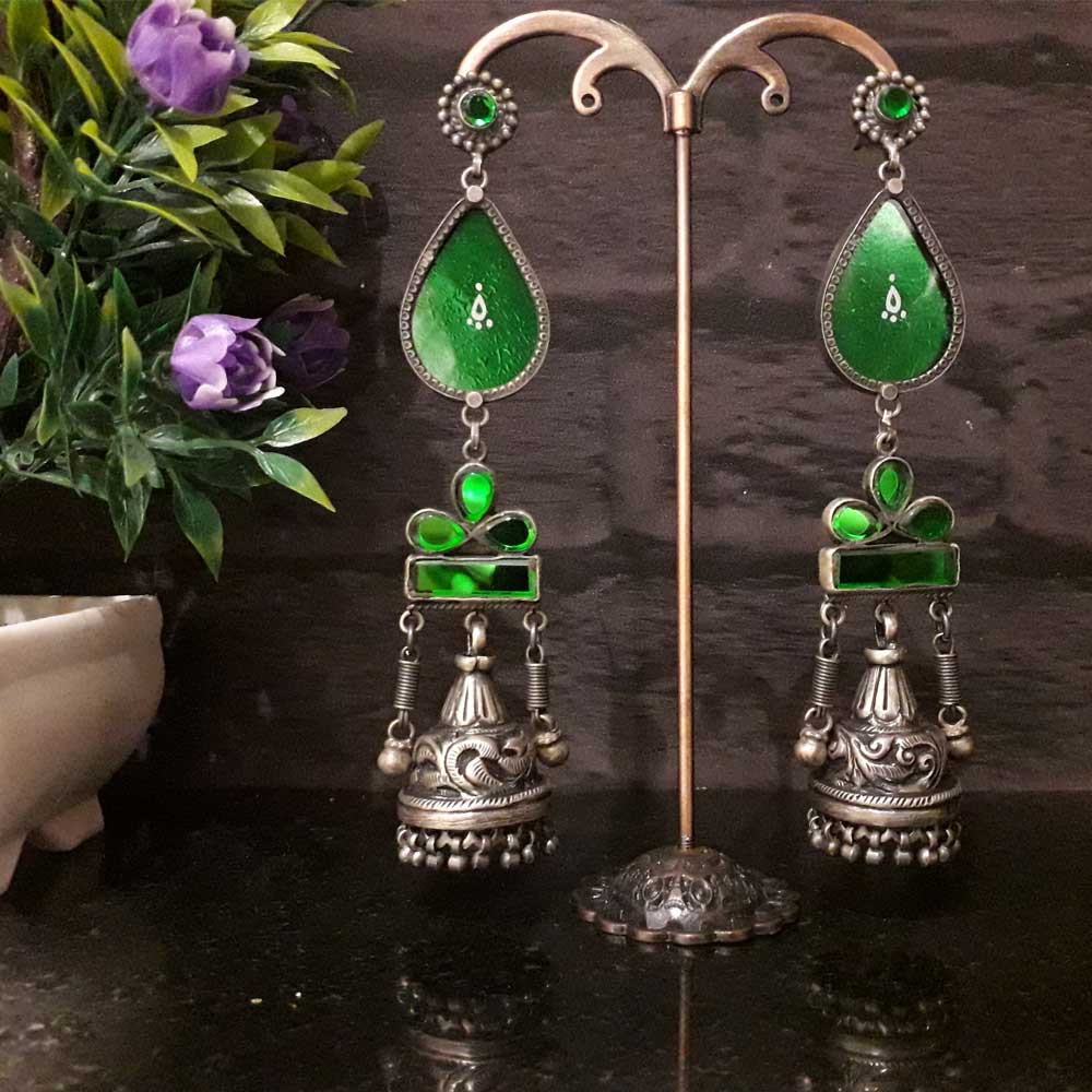 Goblet – handcrafted 92.5 sterling silver earrings by My Motifs