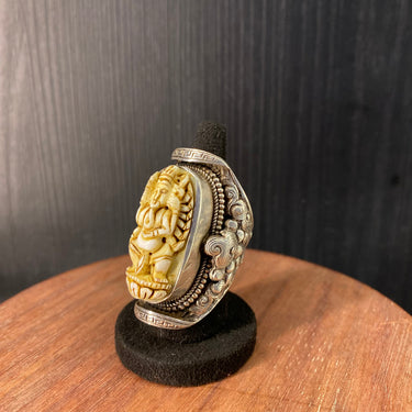 Rathin – handcrafted 92.5 sterling silver ring by My Motifs, view 2