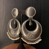 Manar – handcrafted 92.5 sterling silver earrings by My Motifs, view 2