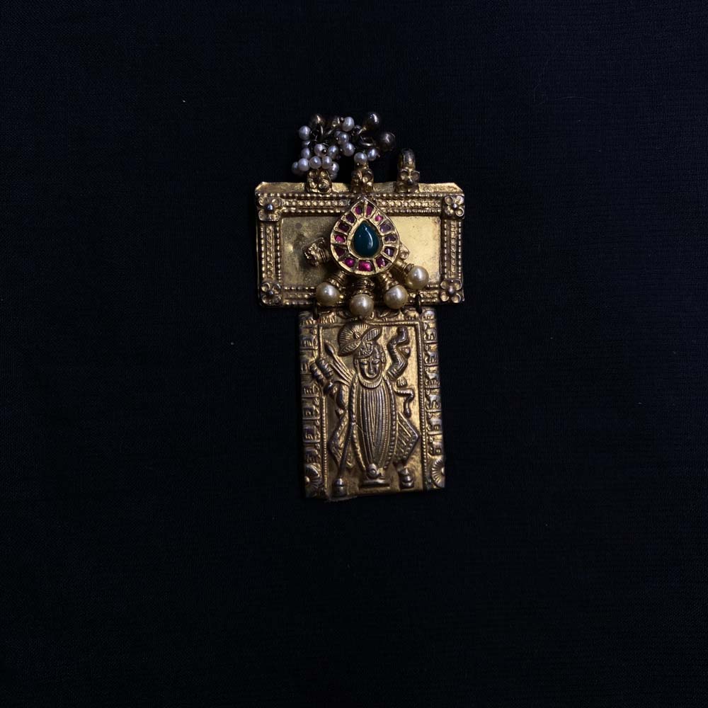 Dalaja – handcrafted gold-tone 92.5 sterling silver pendant by My Motifs
