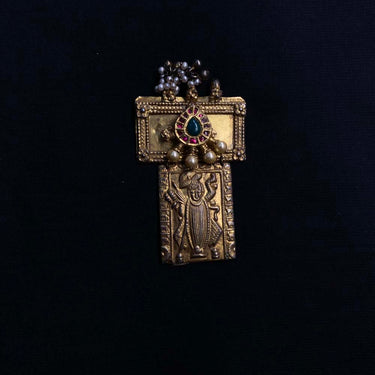 Dalaja – handcrafted gold-tone 92.5 sterling silver pendant by My Motifs