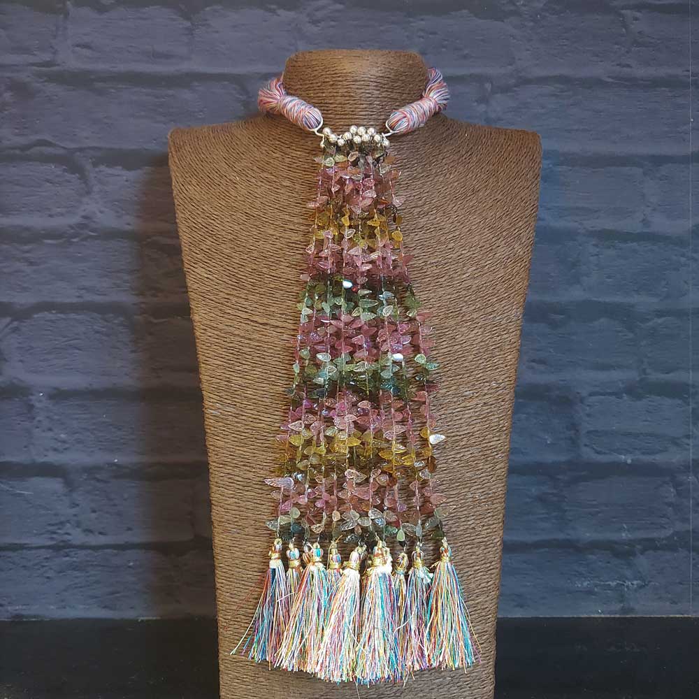 Tourmaline – silver necklace with tourmaline – My Motifs