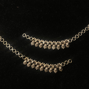 Mrina – handcrafted 92.5 sterling silver ear chain by My Motifs, view 2