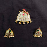 Vijesa – handcrafted gold-tone 92.5 sterling silver pendant by My Motifs