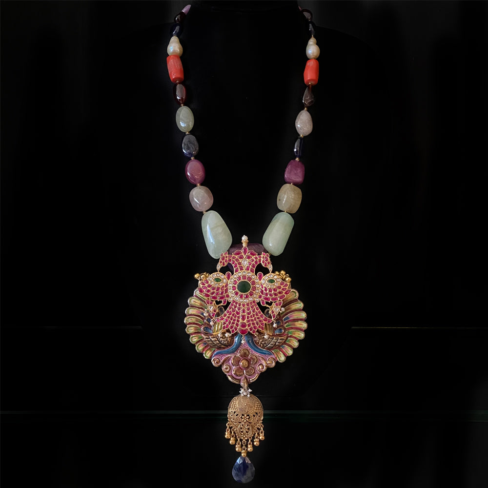 Navrang – handcrafted 92.5 sterling silver necklace by My Motifs