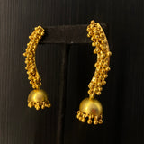 Garg – handcrafted dual-tone 92.5 sterling silver earrings by My Motifs, view 2
