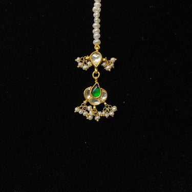 Dhrk – handcrafted gold-tone 92.5 sterling silver mang tikka by My Motifs, view 2