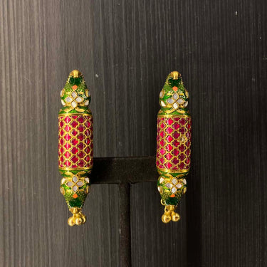 Arghsa – handcrafted gold-tone 92.5 sterling silver earrings by My Motifs