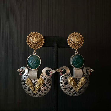 Dwij – handcrafted 92.5 sterling silver earrings by My Motifs