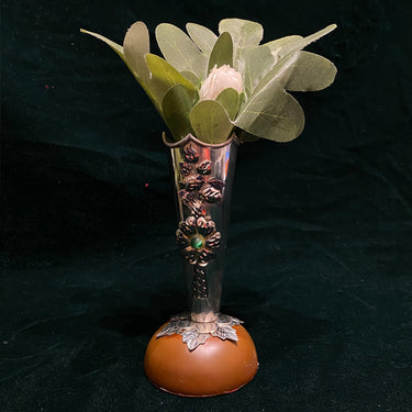 Silver Flower Pot – handcrafted 92.5 sterling silver pot by My Motifs