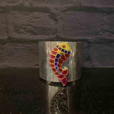 Statement Fish Motif Kada – handcrafted 92.5 sterling silver kada by My Motifs