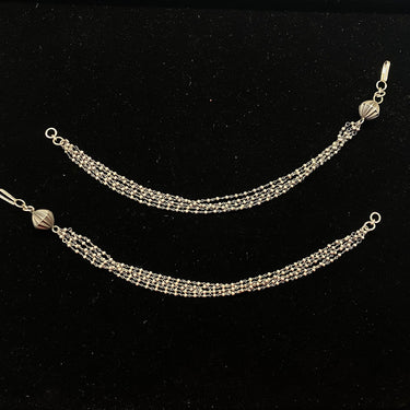 Manj – handcrafted 92.5 sterling silver ear chain by My Motifs
